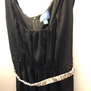 Vera Wang little dress with silver belt.